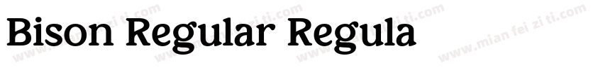 Bison Regular Regula字体转换